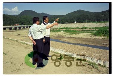 계산재 공사현장 시찰 사진