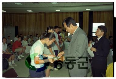 충북장학금전수 및 영동장학금전달 사진